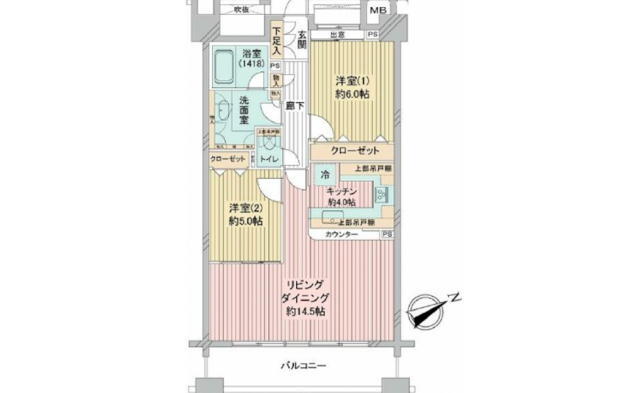 東京都港区海岸２ 日の出駅 2LDK マンション 賃貸物件詳細