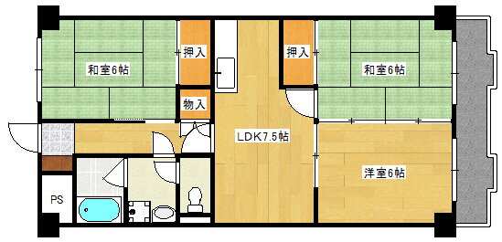 広島県広島市西区井口台１ 新井口駅 3DK マンション 賃貸物件詳細