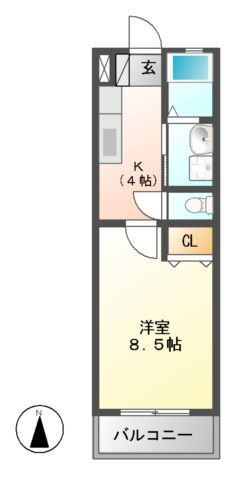 岐阜県関市大杉 1K マンション 賃貸物件詳細