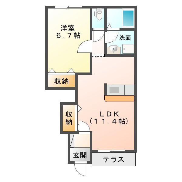 三重県松阪市久米町 上ノ庄駅 1LDK アパート 賃貸物件詳細