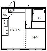北海道旭川市永山五条２１ 旭川駅 1DK アパート 賃貸物件詳細