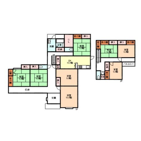呉羽町６２７４ー２戸建 7DK 賃貸物件詳細