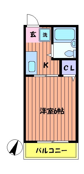 ハイマート高松 2階 1K 賃貸物件詳細