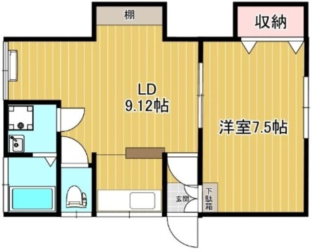 第２岡部アパート 2階 1LDK 賃貸物件詳細