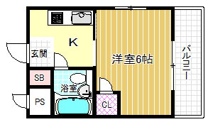 大阪府大阪市北区本庄西３ 中津駅 1K マンション 賃貸物件詳細