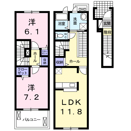 静岡県富士市一色 富士駅 2LDK アパート 賃貸物件詳細