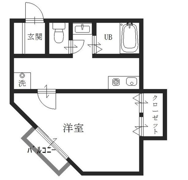 エトランス書写 2階 1K 賃貸物件詳細