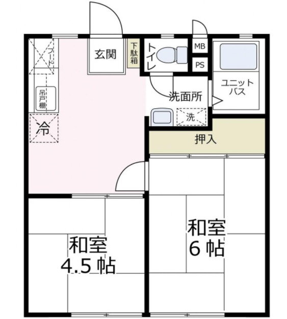 神奈川県相模原市中央区田名 橋本駅 2DK アパート 賃貸物件詳細