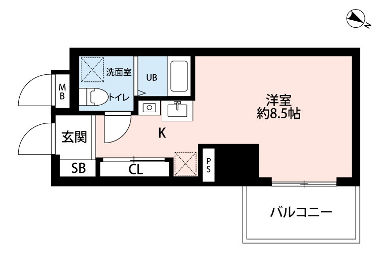 福岡県福岡市博多区美野島２ 西鉄平尾駅 1K マンション 賃貸物件詳細