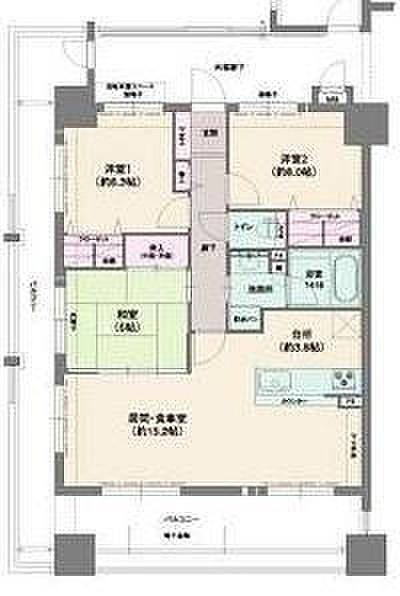 福岡県久留米市花畑３ 花畑駅 3LDK マンション 賃貸物件詳細