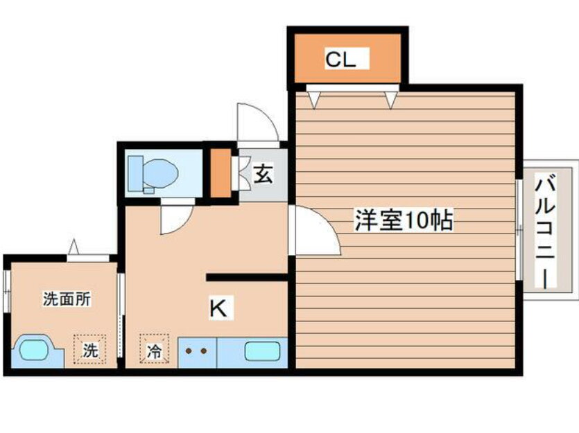 ハイツＹＡＭＡＫＩ 2階 1K 賃貸物件詳細