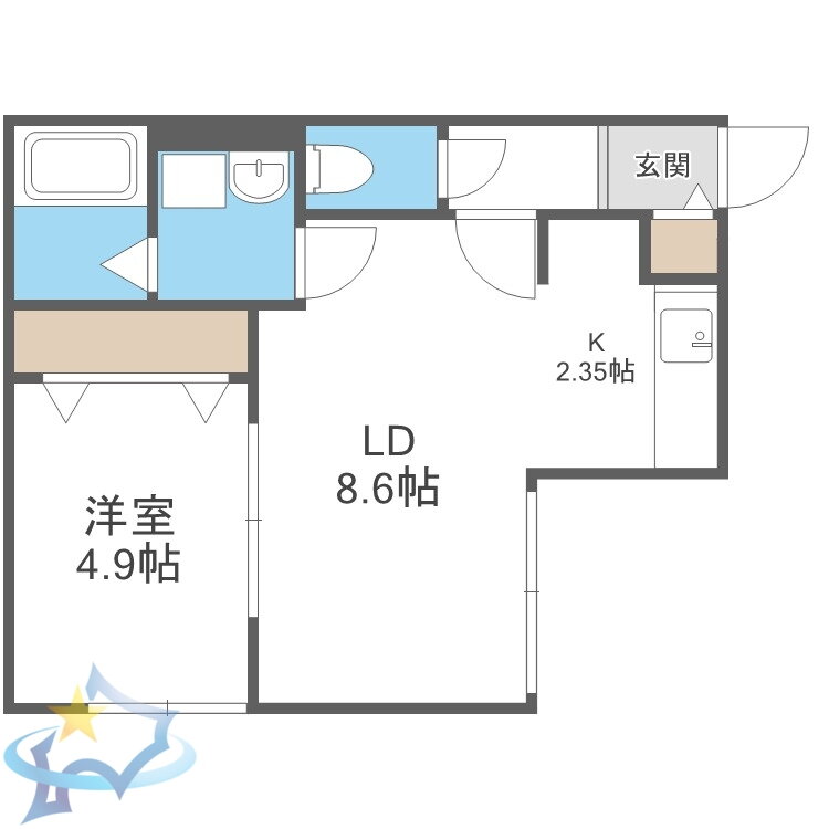 北海道札幌市豊平区月寒東二条１１ 福住駅 1LDK マンション 賃貸物件詳細