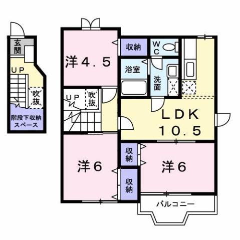 愛媛県松山市愛光町 宮田町駅 3LDK アパート 賃貸物件詳細