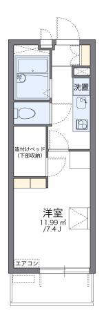 レオパレスグランエレガンス 3階 1K 賃貸物件詳細