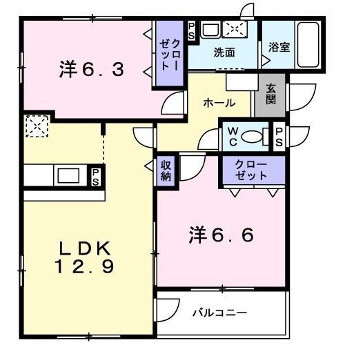 大阪府摂津市新在家１ 南摂津駅 2LDK アパート 賃貸物件詳細