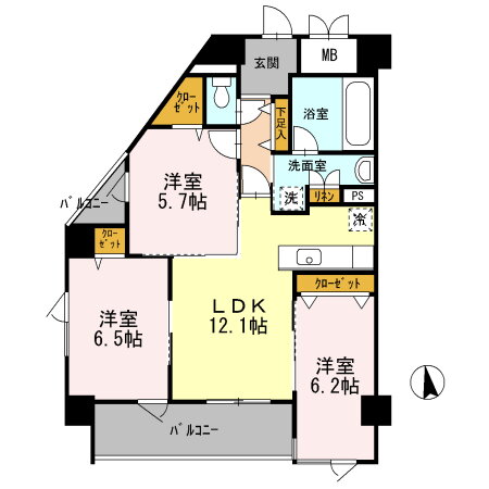 大阪府堺市北区中長尾町３ 堺市駅 3LDK マンション 賃貸物件詳細