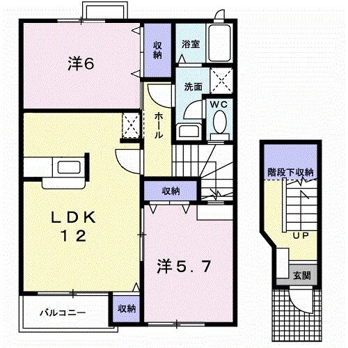 千葉県柏市しいの木台２ 高柳駅 2LDK アパート 賃貸物件詳細