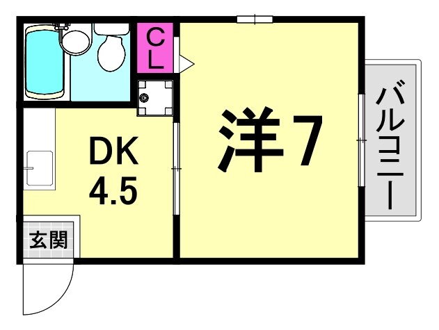 兵庫県西宮市老松町 苦楽園口駅 1DK アパート 賃貸物件詳細