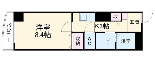 愛知県名古屋市東区新出来２ 森下駅 1K マンション 賃貸物件詳細