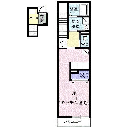 富山県富山市太郎丸西町１ 小泉町駅 ワンルーム アパート 賃貸物件詳細
