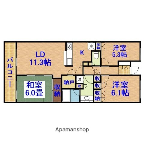 市原八幡パークホームズ 6階 3LDK 賃貸物件詳細