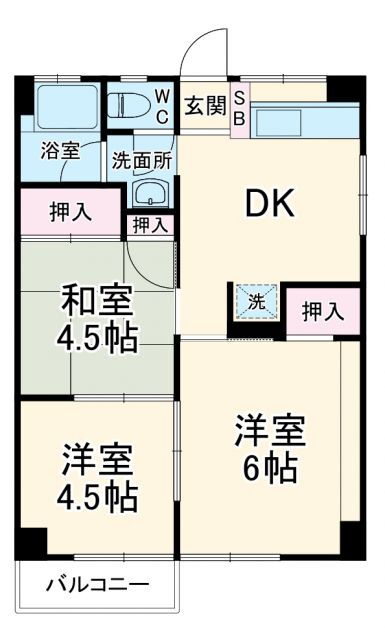 Ｅａｇｌｅ　Ｍｉｈｏ 4階 3DK 賃貸物件詳細