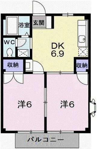 兵庫県姫路市広畑区蒲田４ 英賀保駅 2DK アパート 賃貸物件詳細