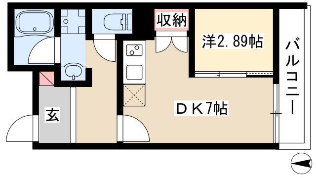 愛知県名古屋市中川区八熊通６ 尾頭橋駅 1DK マンション 賃貸物件詳細