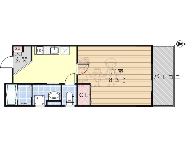 大阪府大阪市東住吉区鷹合１ 針中野駅 1K アパート 賃貸物件詳細
