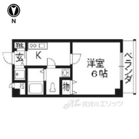 京都府京都市右京区西京極西大丸町 西京極駅 1K マンション 賃貸物件詳細