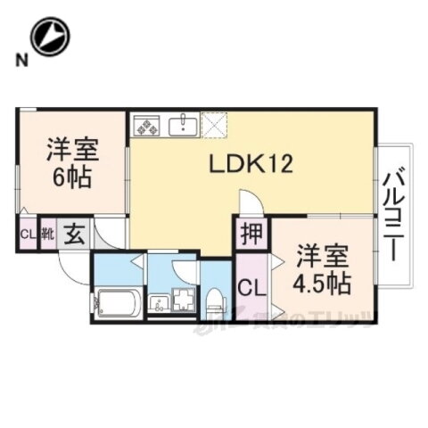 滋賀県米原市梅ケ原栄 米原駅 2LDK アパート 賃貸物件詳細