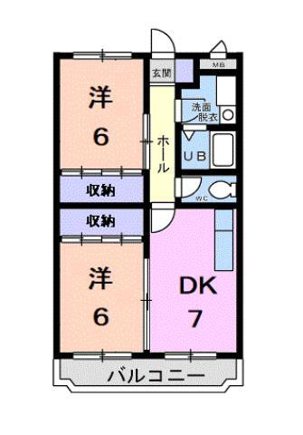 愛知県一宮市猿海道１ 妙興寺駅 2DK マンション 賃貸物件詳細