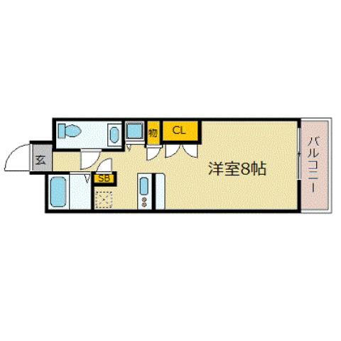 エスリード御堂筋梅田 7階 1K 賃貸物件詳細