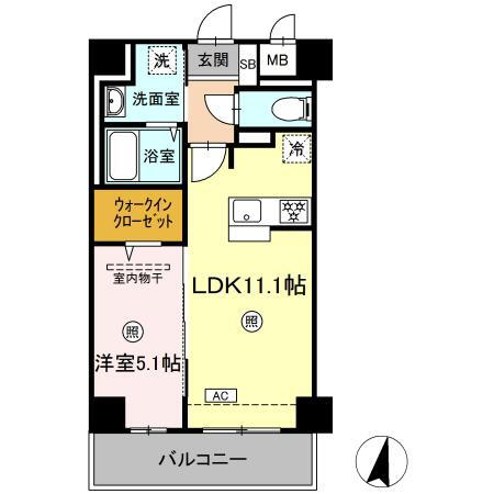 メゾン・ド・ウミライ　松江駅前 9階 1LDK 賃貸物件詳細