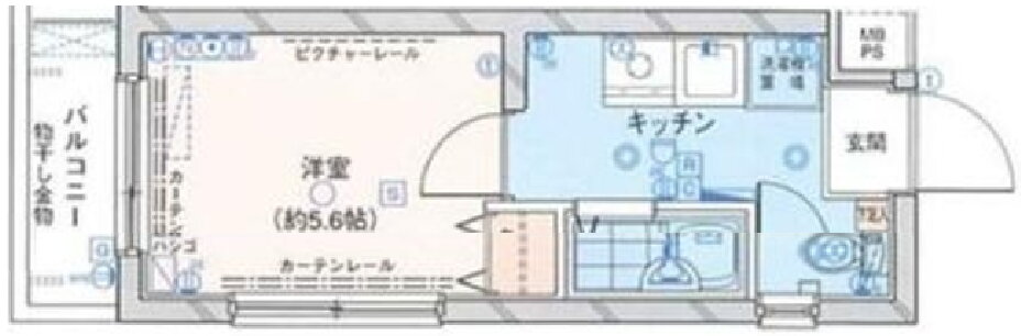 ヴェルト武蔵野 2階 1K 賃貸物件詳細