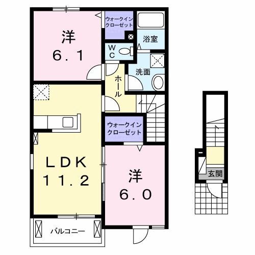 群馬県前橋市野中町 前橋大島駅 2LDK アパート 賃貸物件詳細