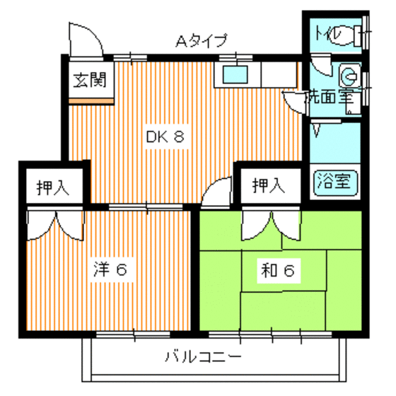 山口県下関市横野町１ 安岡駅 2DK アパート 賃貸物件詳細