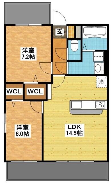 長崎県長崎市石神町 若葉町駅 2LDK マンション 賃貸物件詳細