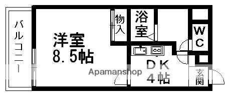 愛媛県松山市緑町１ 鉄砲町駅 1K マンション 賃貸物件詳細