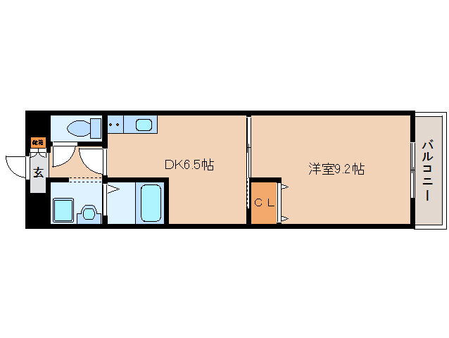 奈良県大和郡山市九条平野町 九条駅 1DK マンション 賃貸物件詳細