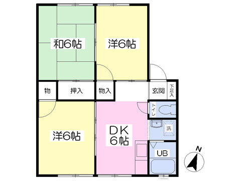 パークウェイホームズＡ 1階 3DK 賃貸物件詳細