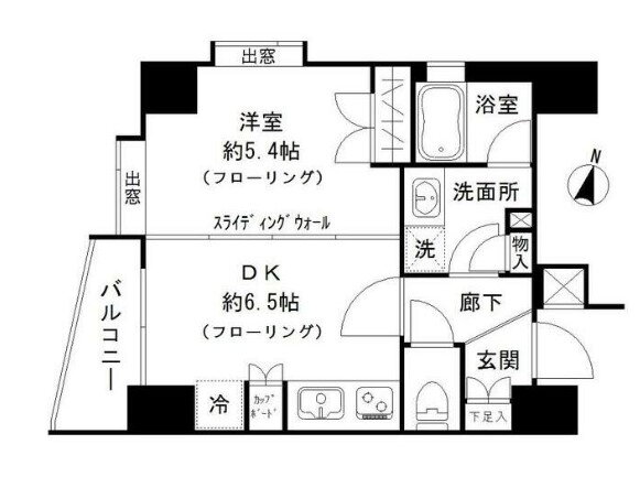 エスコートノヴェル南麻布 5階 1DK 賃貸物件詳細