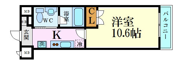広島県広島市南区稲荷町 稲荷町駅 1K マンション 賃貸物件詳細