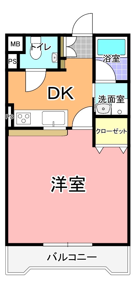 茨城県水戸市白梅３ 水戸駅 1DK マンション 賃貸物件詳細