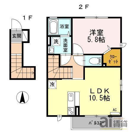 東京都国分寺市泉町３ 西国分寺駅 1LDK アパート 賃貸物件詳細