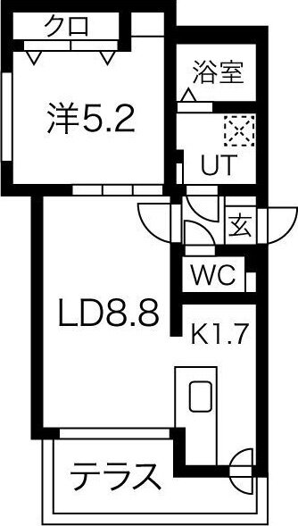 北海道札幌市西区山の手二条１ 琴似駅 1LDK マンション 賃貸物件詳細