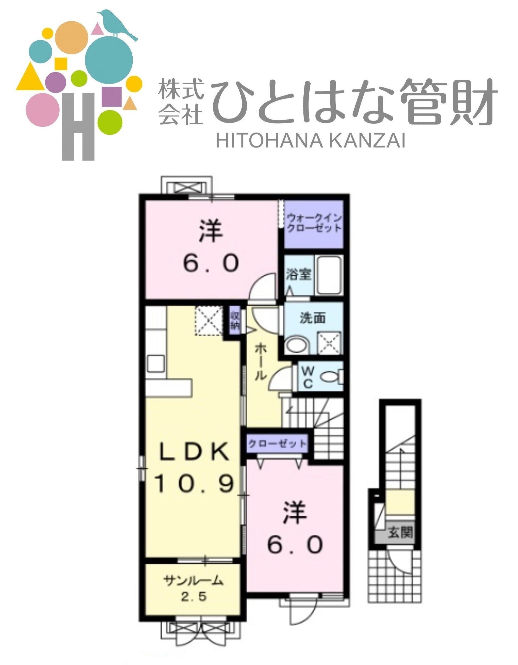 宮城県気仙沼市川原崎 気仙沼駅 2LDK アパート 賃貸物件詳細