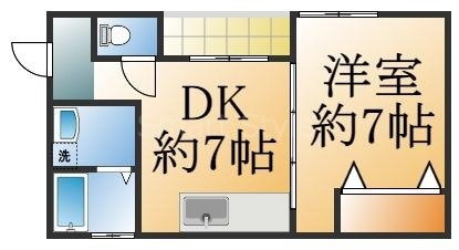 清水ハイツ 2階 1DK 賃貸物件詳細