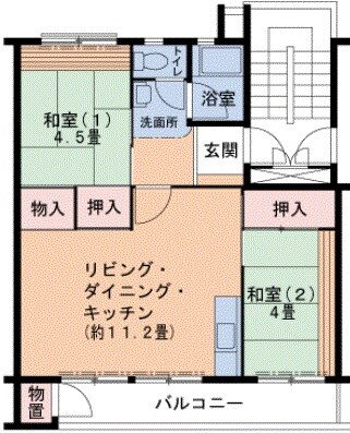 兵庫県神戸市北区南五葉２ 西鈴蘭台駅 2LDK マンション 賃貸物件詳細