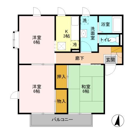 埼玉県川越市神明町 川越駅 3K アパート 賃貸物件詳細